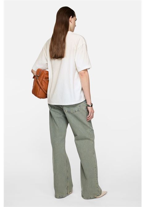 t-shirt logo relaxed fit unisex bianca ACNE STUDIOS | CL0196DC6